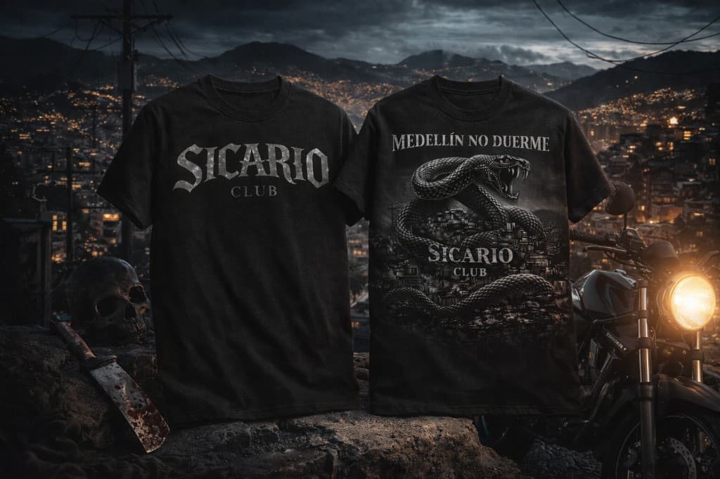 Sicario Club Medellin No Duerme Drop 003 limited streetwear featured piece